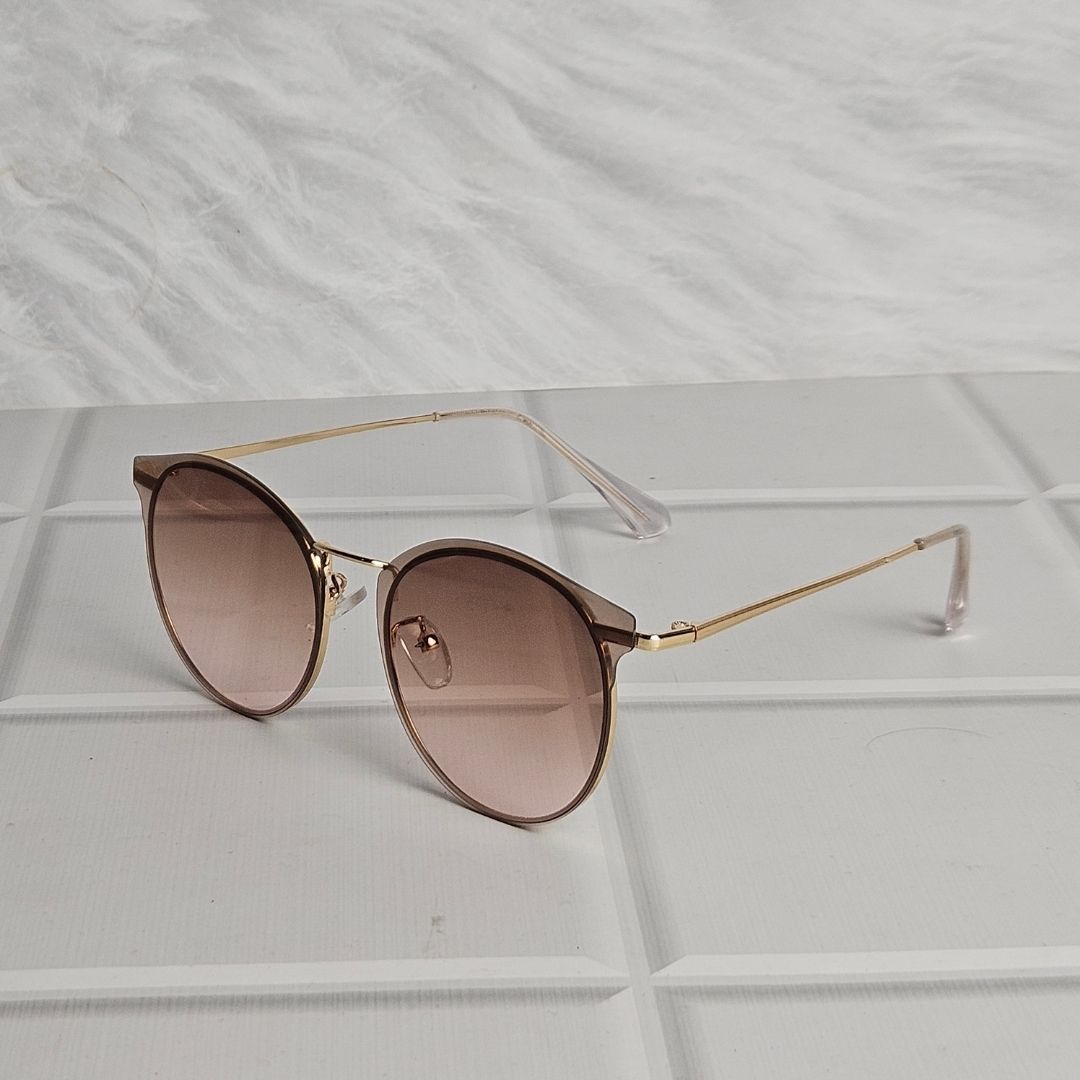 Round Metal Fashion Sunglasses Women