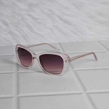 CLEAR OVERSIZED SQUARE SUNGLASSES