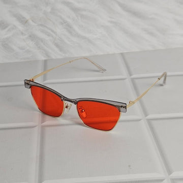 Orange Lens Horn Rim Classic Vintage