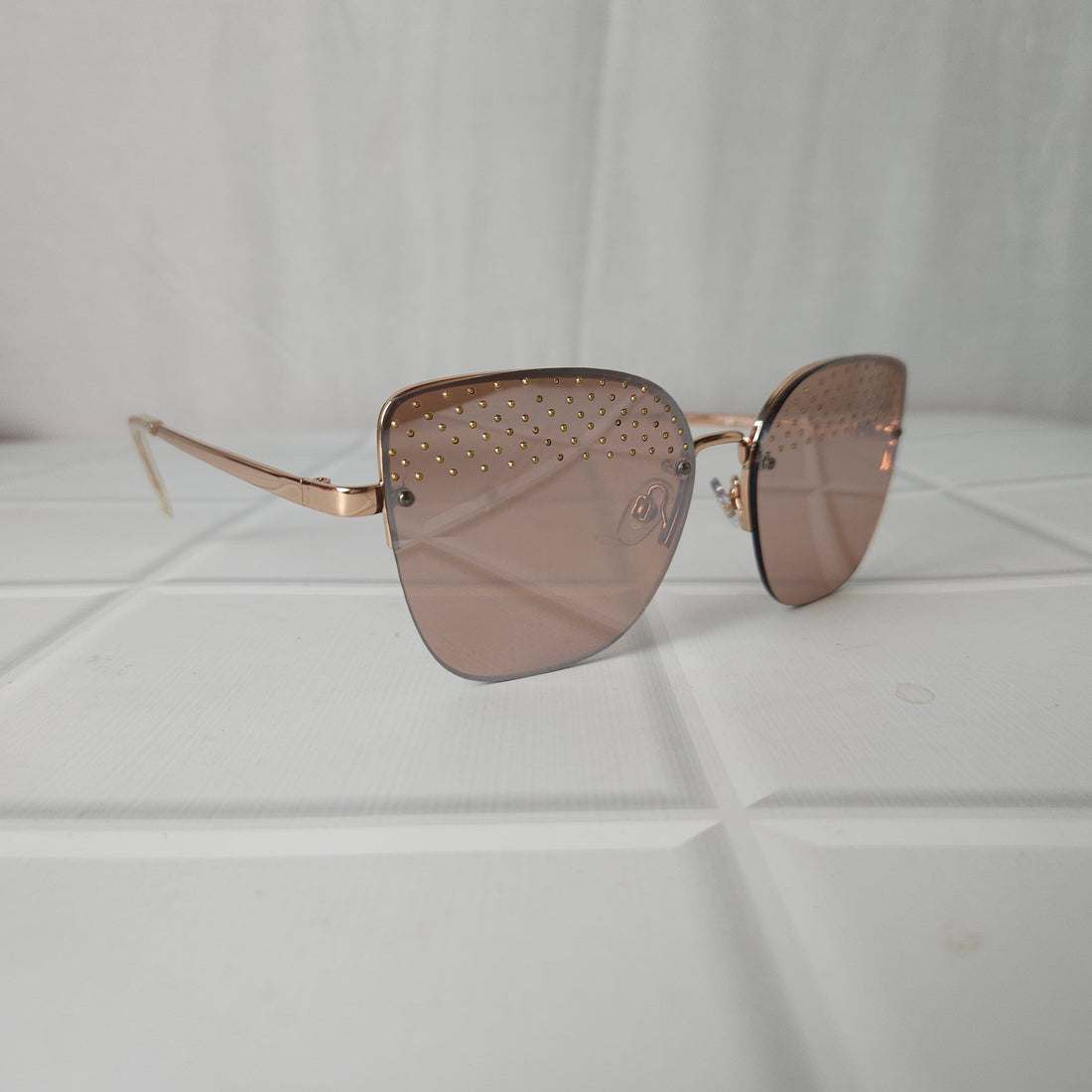 Oversized Rimless Sunglasss