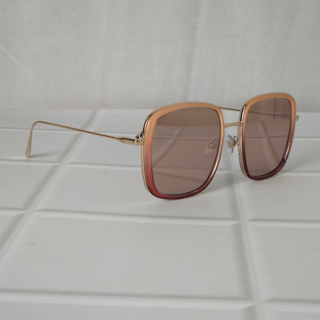 Tangy Orange Square Sunglass