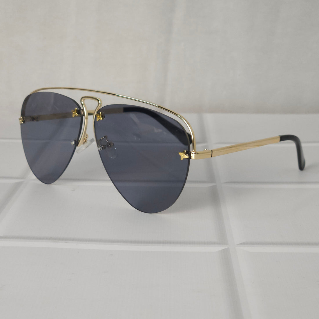 Half Rimless Aviator Sunglass