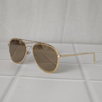 Phenomenal Gold Aviator Sunglass