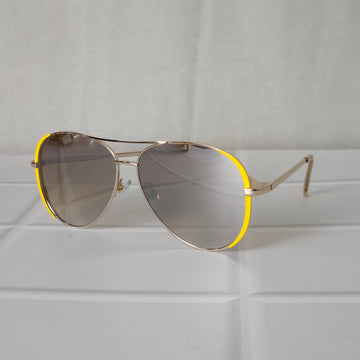 Retro Tinted Aviator Sunglasses