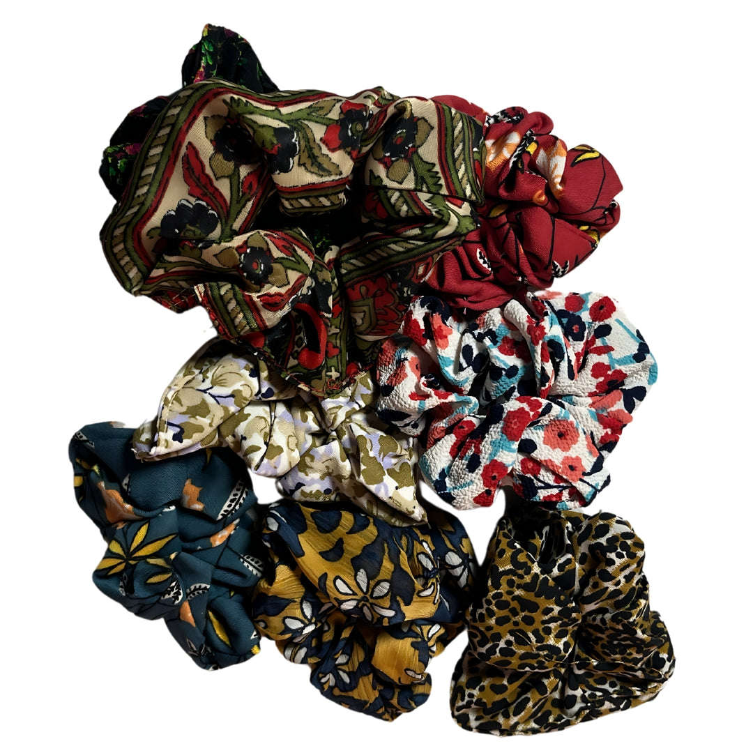 Polyester Hair Scrunchies Pack Of 5