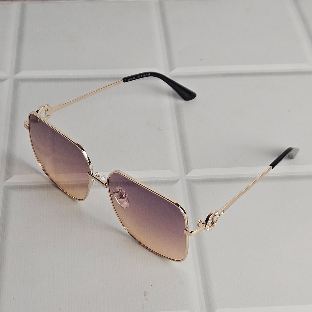 Orange Lens Aviator Sunglass