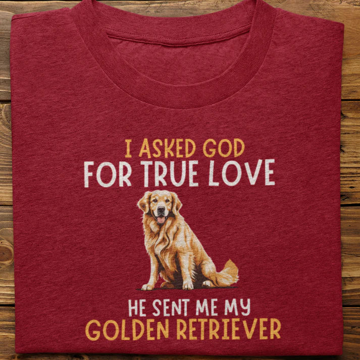 Golden Retriever : I Asked For T-shirt Unisex Navy Blue